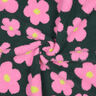 Ourson Fleurs | Poppy Fabrics – vert foncé/rose vif,  thumbnail number 4