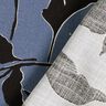 Tissu viscose Feuilles luxuriantes  – gris bleu/noir,  thumbnail number 4