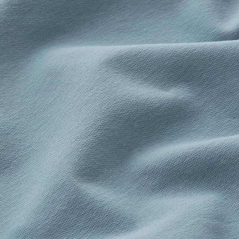 Molleton coton léger uni – bleu pigeon,  image number 4