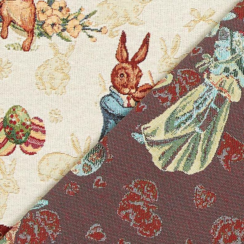 Jacquard Gobelin Famille de lapins de Pâques, image number 4