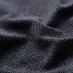 Tissu stretch Structure petites boîtes – bleu noir, 