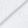 Tissu double gaze de coton Dentelle brodée Losange – blanc,  thumbnail number 4