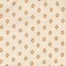 GOTS Tissu double gaze de coton Motif losanges boho  | Poppy Fabrics – crème/cannelle,  thumbnail number 2