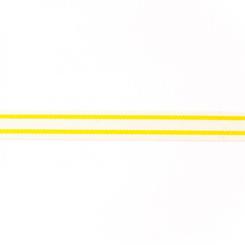 Ruban tissé Coton rayures – jaune,  image number 1