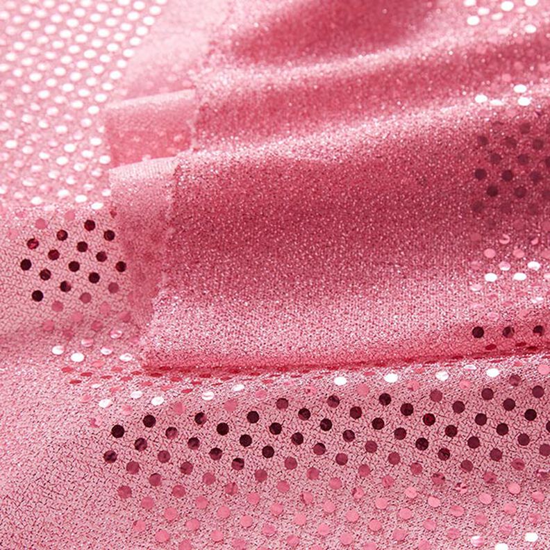 Tissu à paillettes petits pois – rose,  image number 3