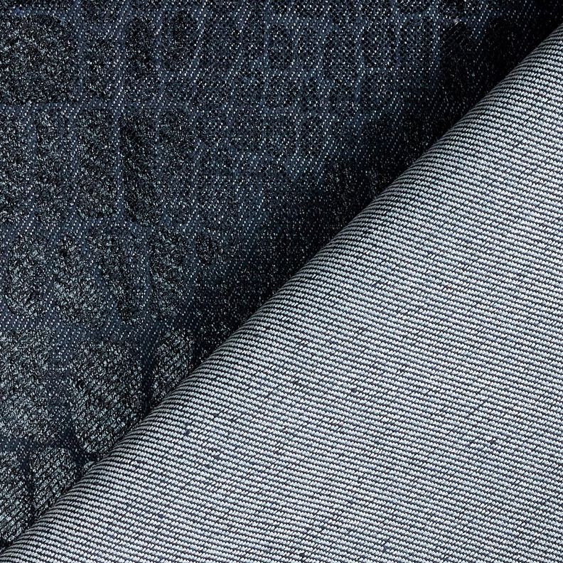 Denim viscose aspect reptile – bleu noir, image number 4