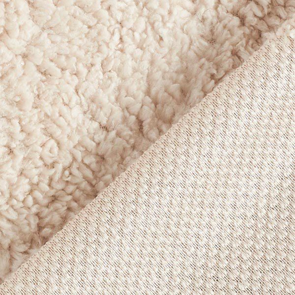 Fourrure synthétique Tissu peluche – beige clair,  image number 3