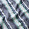 Tissu double gaze de coton Rayures teintées dans la masse – indigo/bleu glacier,  thumbnail number 2