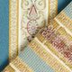 Tissu d’ameublement jacquard Rayures Biedermeier – crème/bleu,  thumbnail number 3