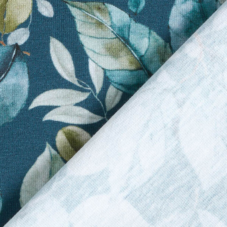 Jersey coton Feuilles d'eucalyptus Impression numérique – pétrole,  image number 4