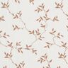 Jersey coton Vrilles de feuilles – ivoire/marron clair,  thumbnail number 1