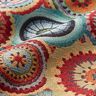 Tissu de décoration Gobelin Cercles mandala – beige clair/rouge,  thumbnail number 2