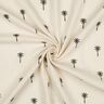 Tissu double gaze de coton Palmiers brodés  | Poppy Fabrics – écru/olive foncé,  thumbnail number 3