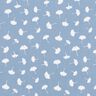 Tissu en bambou Feuilles de ginkgo – gris bleu,  thumbnail number 1