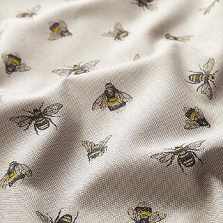 Tissu de décoration Semi-panama Petites abeilles – nature, 