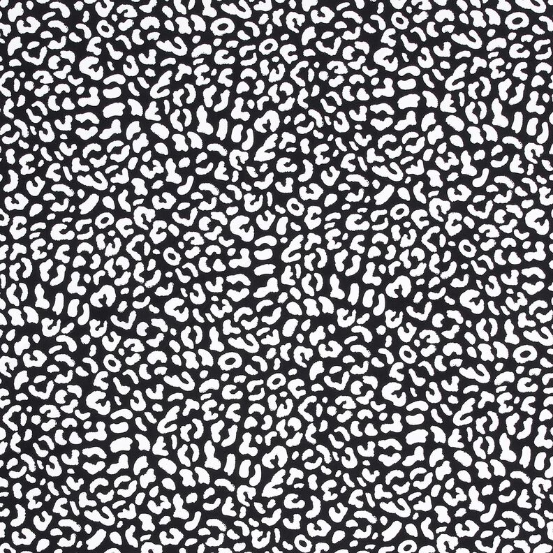 Tissus pour maillot de bain Taches léopard abstraites – bleu noir/blanc,  image number 1
