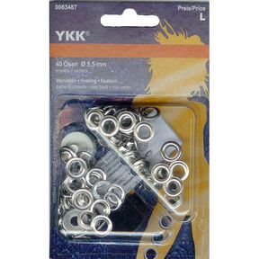 Œillets métalliques 2 – argent | YKK, 