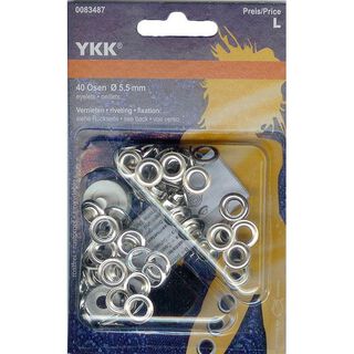 Œillets métalliques 2 – argent | YKK, 