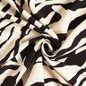 Crêpe de viscose motif zèbre – noir/ivoire,  thumbnail number 3
