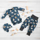 Jersey coton Les paresseux pratiquent le yoga – gris bleu – Échantillon,  thumbnail number 6