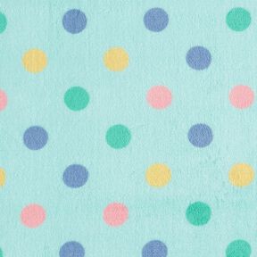 Polaire douillet Points multicolores – menthe, 