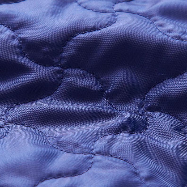 Tissu matelassé avec losanges abstraits – bleu marine,  image number 3