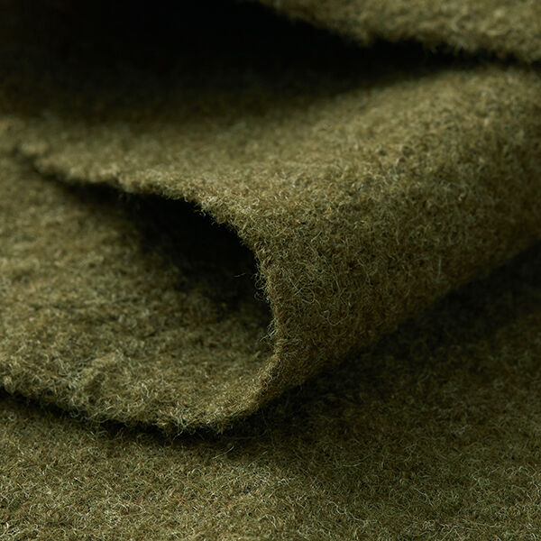 Loden de laine foulé Chiné – olive,  image number 4