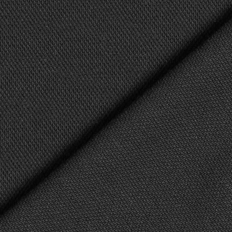 Jersey coton Piqué fin – noir,  image number 3