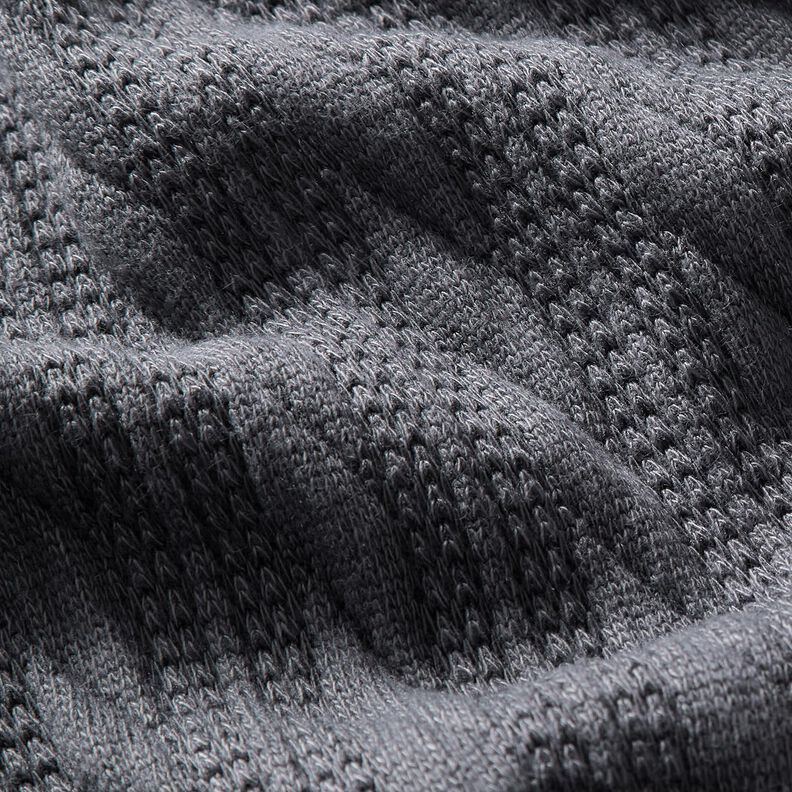 Tricot Cloqué Torsades – bleu nuit,  image number 2
