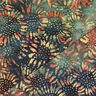 Tissu en coton Soleils batik – sapin bleu/brun-marron,  thumbnail number 4