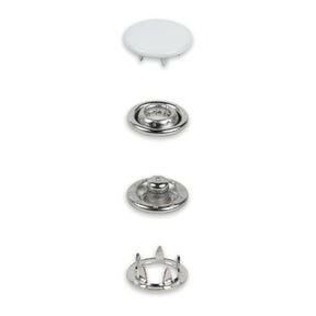 Boutons pression en jersey [12 mm] | Prym – blanc, 