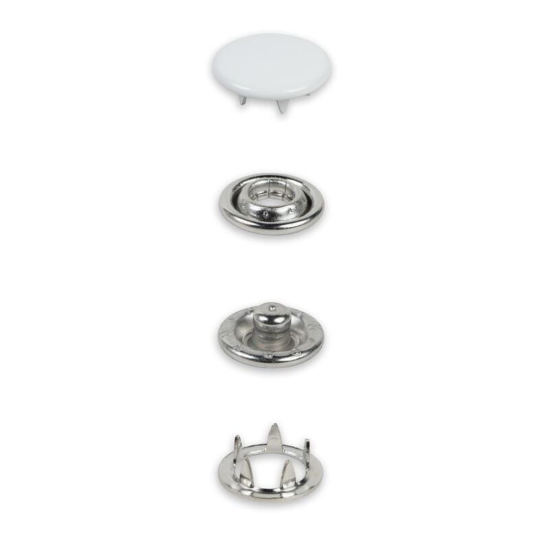 Boutons pression en jersey [12 mm] | Prym – blanc,  image number 2