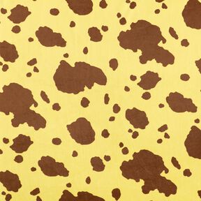 Girafe en fausse fourrure – jaune soleil/marron, 