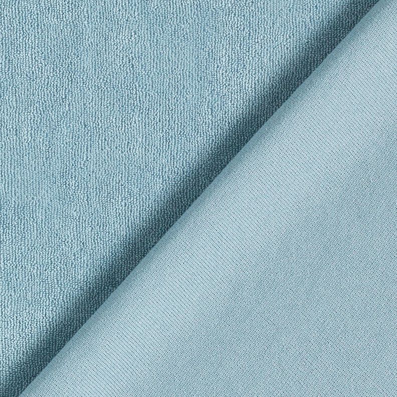 Tissu éponge Stretch Uni – bleu clair,  image number 3