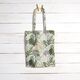 Tissu en coton Cretonne plantes de la jungle abstraites – blanc/vert,  thumbnail number 7