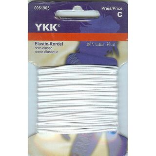 Cordon élastique 501 [5m] – blanc | YKK, 