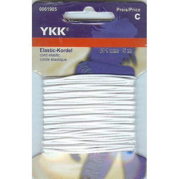 Cordon élastique 501 [5m] – blanc | YKK,  image number 1