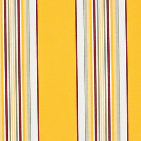 Toile pour store banne Rayures larges et étroites – jaune soleil/blanc, 
