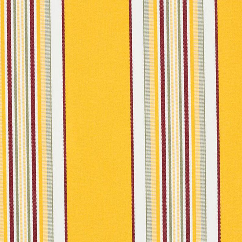 Toile pour store banne Rayures larges et étroites – jaune soleil/blanc,  image number 1
