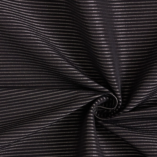 Stretch pour pantalon Rayures horizontales – noir/argent ancien,  image number 3