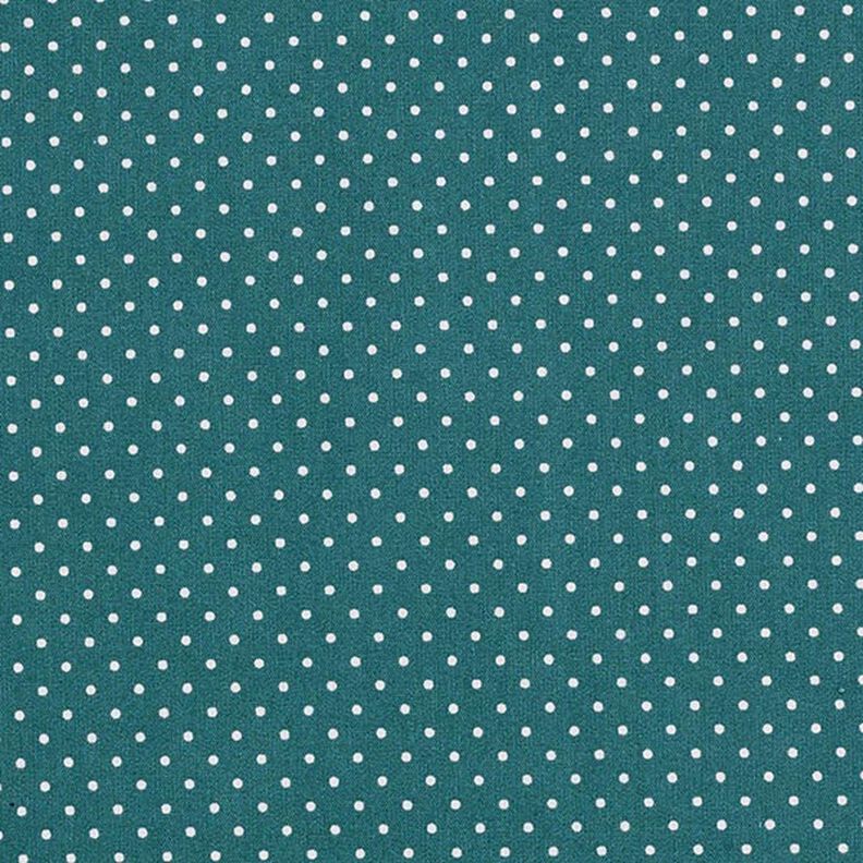 Coton enduit petits pois – pétrole légère,  image number 1