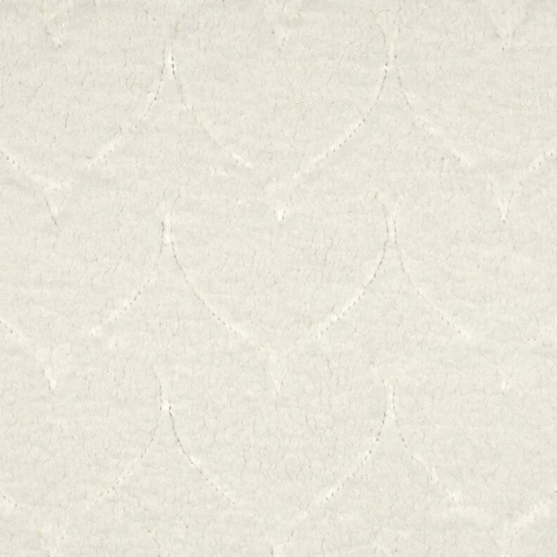 Fourrure synthétique Motif de cœur | Poppy Fabrics – écru, image number 1
