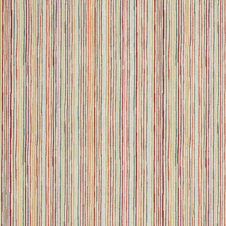 Tissu de décoration Gobelin Rayures colorées – beige clair/carmin,  image number 1