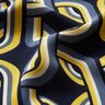 Tissu de viscose Motif de chaîne – bleu marine,  thumbnail number 2