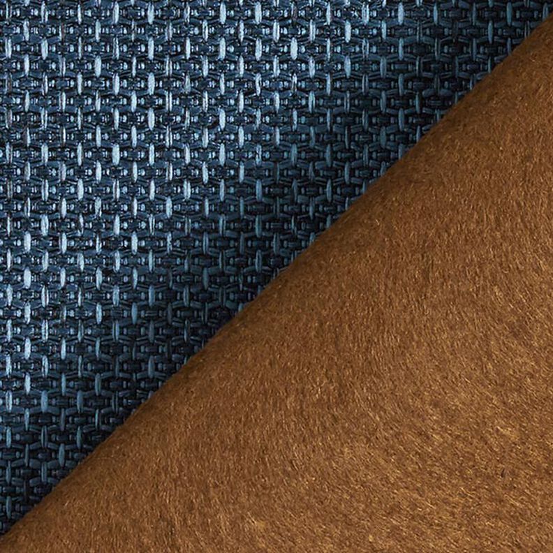 Tissu de revêtement structure en nid d'abeille – bleu, image number 3