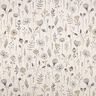 Tissu de décoration Semi-panama dessin de fleurs – nature/marron foncé,  thumbnail number 1