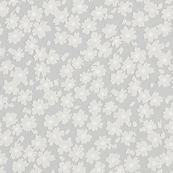 Organza dévoré Petites fleurs – blanc,  image number 1
