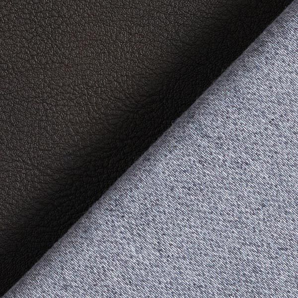 Tissu de revêtement Simili cuir légèrement gaufré – noir,  image number 3