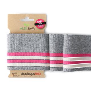 Bord-côtes Bio CUFF ME réflecteur  [140 CM | 8 CM]  | Albstoffe | Hamburger Liebe, 