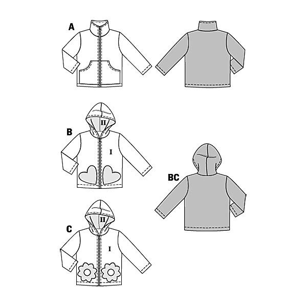 Veste / Veste à capuche, Burda 9425, image number 4